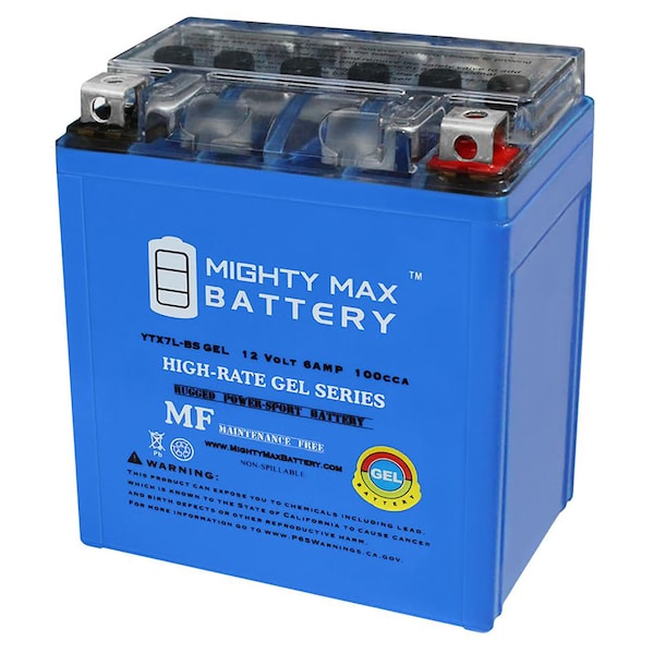 Mighty Max Battery 12V 6AH 100CCA Battery for Piaggio Medley 125 4T ie ABS YTX7L-BSGEL77